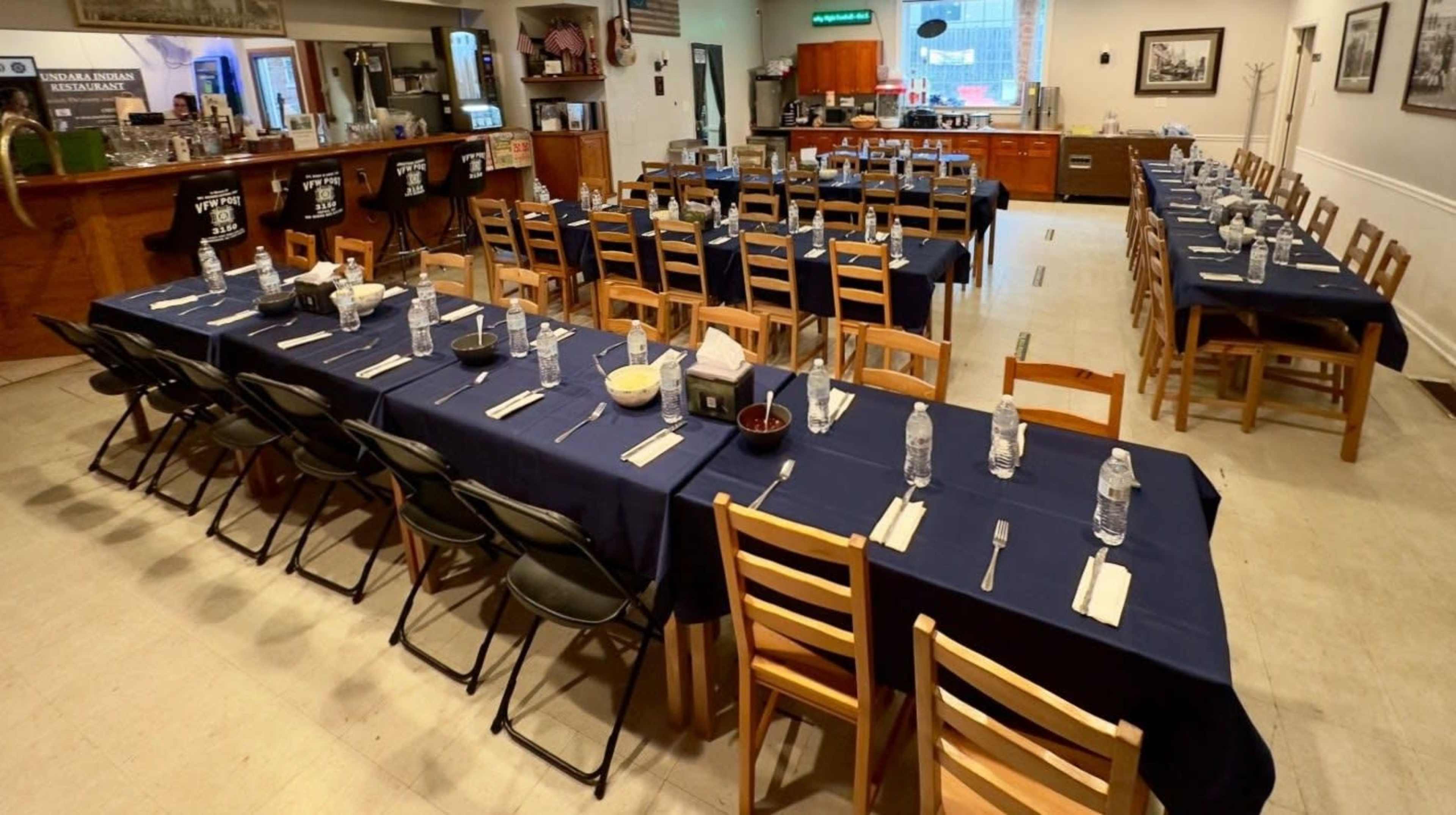 Event Hall in a quiet, residential setting, close to Arlington and Washington, DC. Image in Colonial Village, Arlington, VA