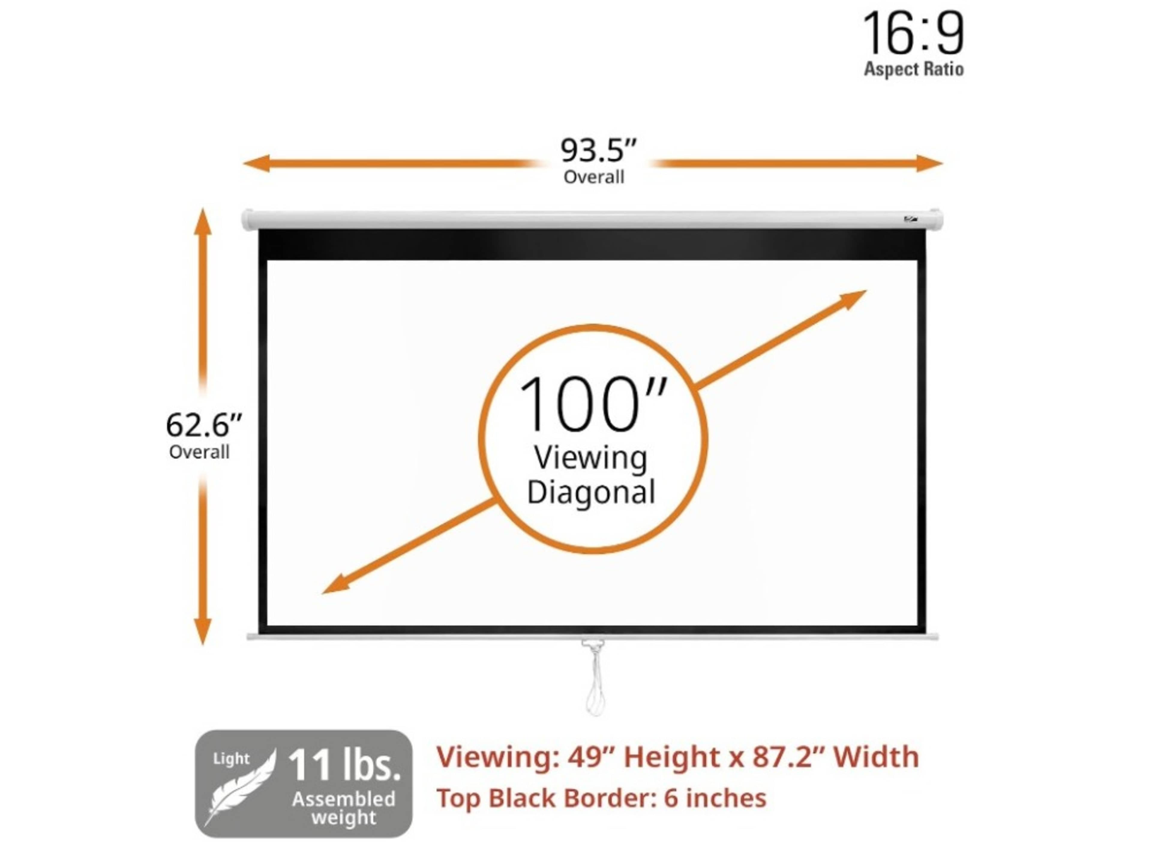Projector Screen 100"
