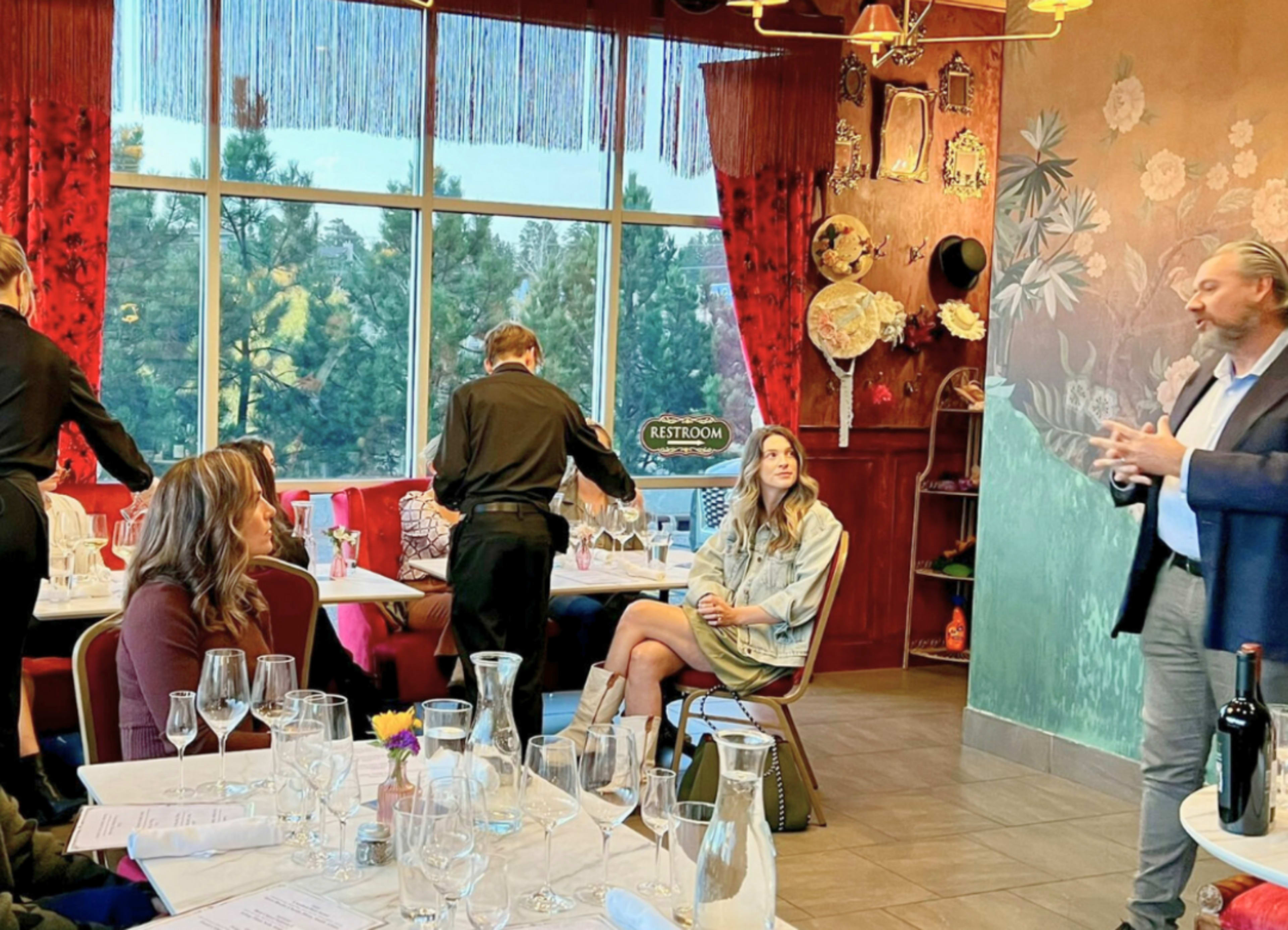 Charming European-Inspired Wine Café in Evergreen Mountain Town (Red Room Only) Image in Tanoa & Hiwan, Evergreen, CO