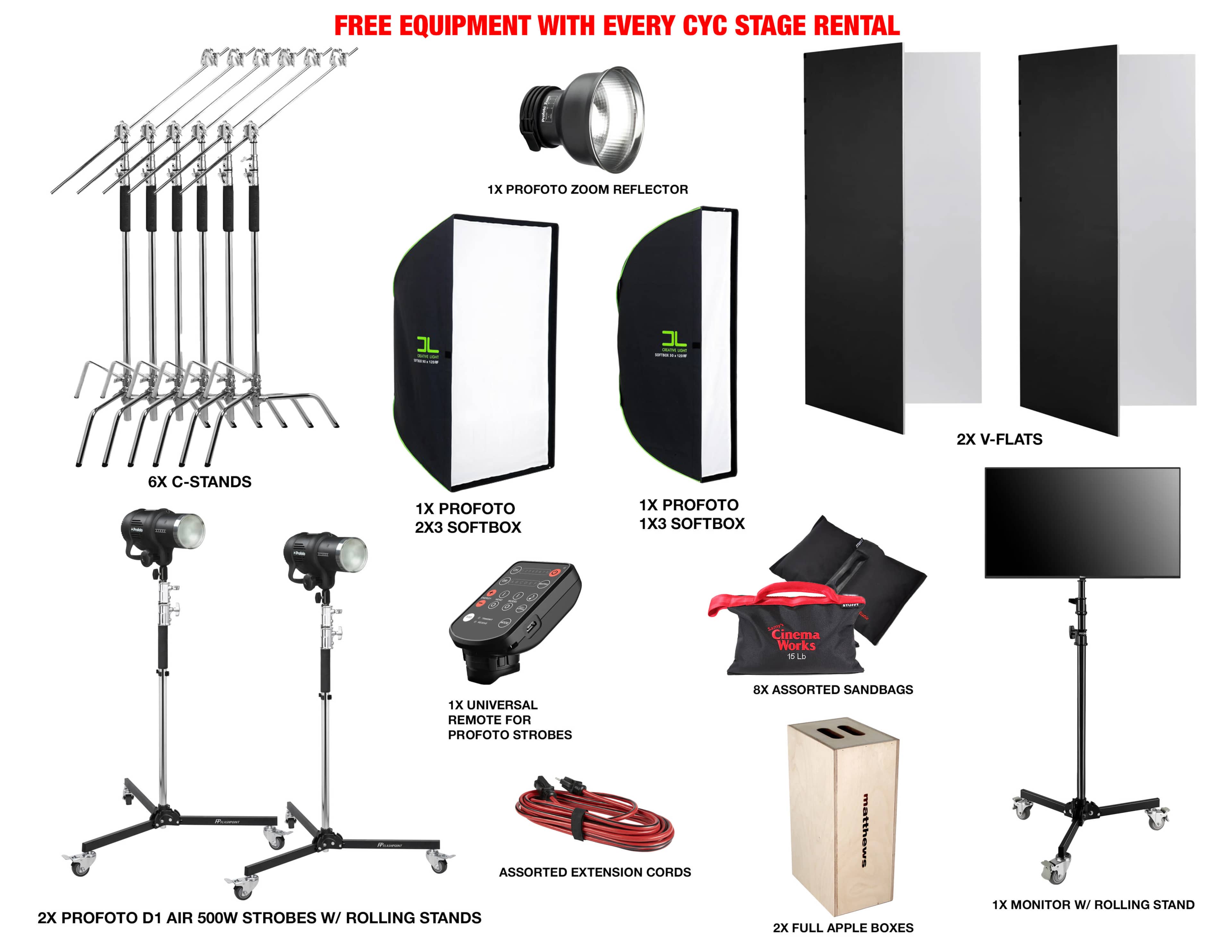 Cyc Stage w/Wood Backdrop & Free Lighting Equipment Included Image in South Los Angeles, Los Angeles, CA