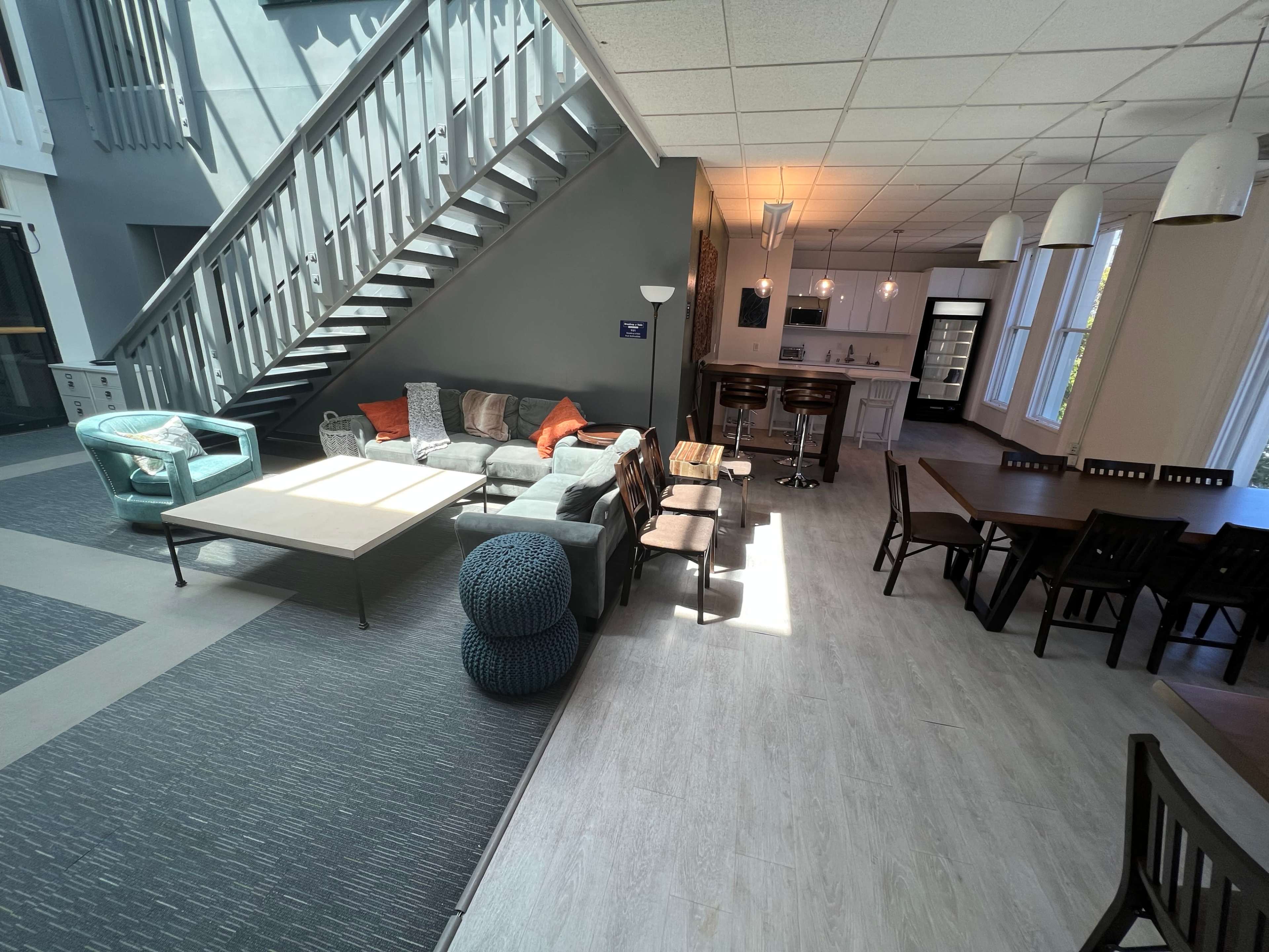 Downtown, on "Restaurant Row", iconic suite in historic building overlooking Broadway's Pedestrian Way. Image in Centennial, Redwood City, CA