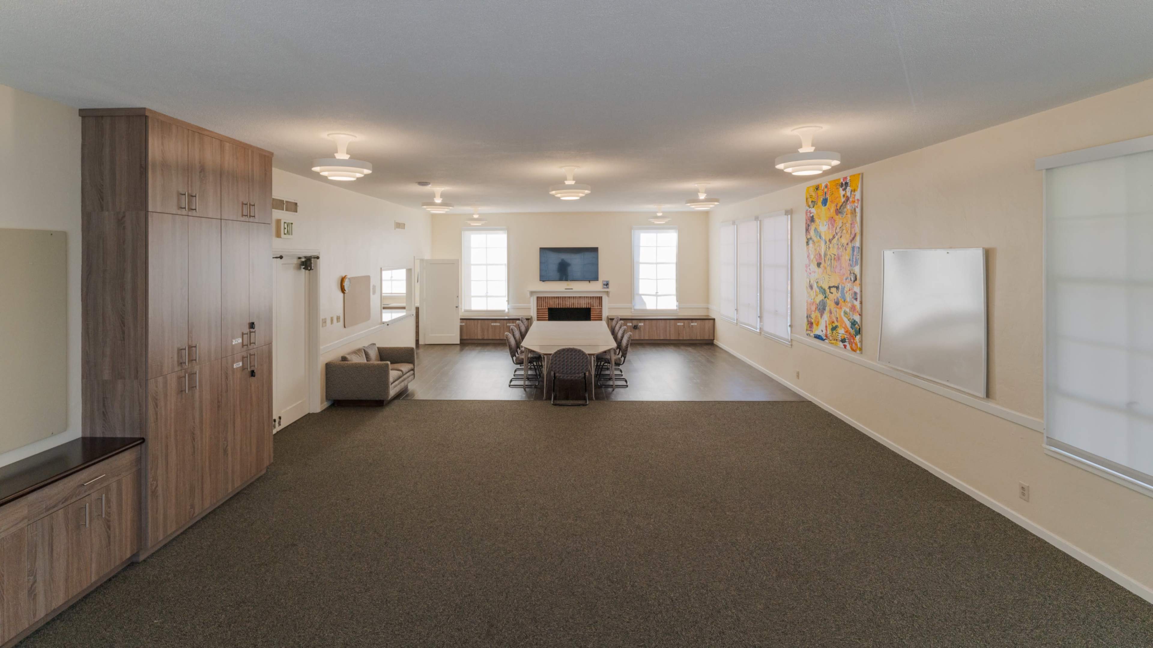 Community Room: Large Multi-Purpose Meeting, Classroom, Event, and Performance Space with Small Kitchen Image in North Central, San Mateo, CA