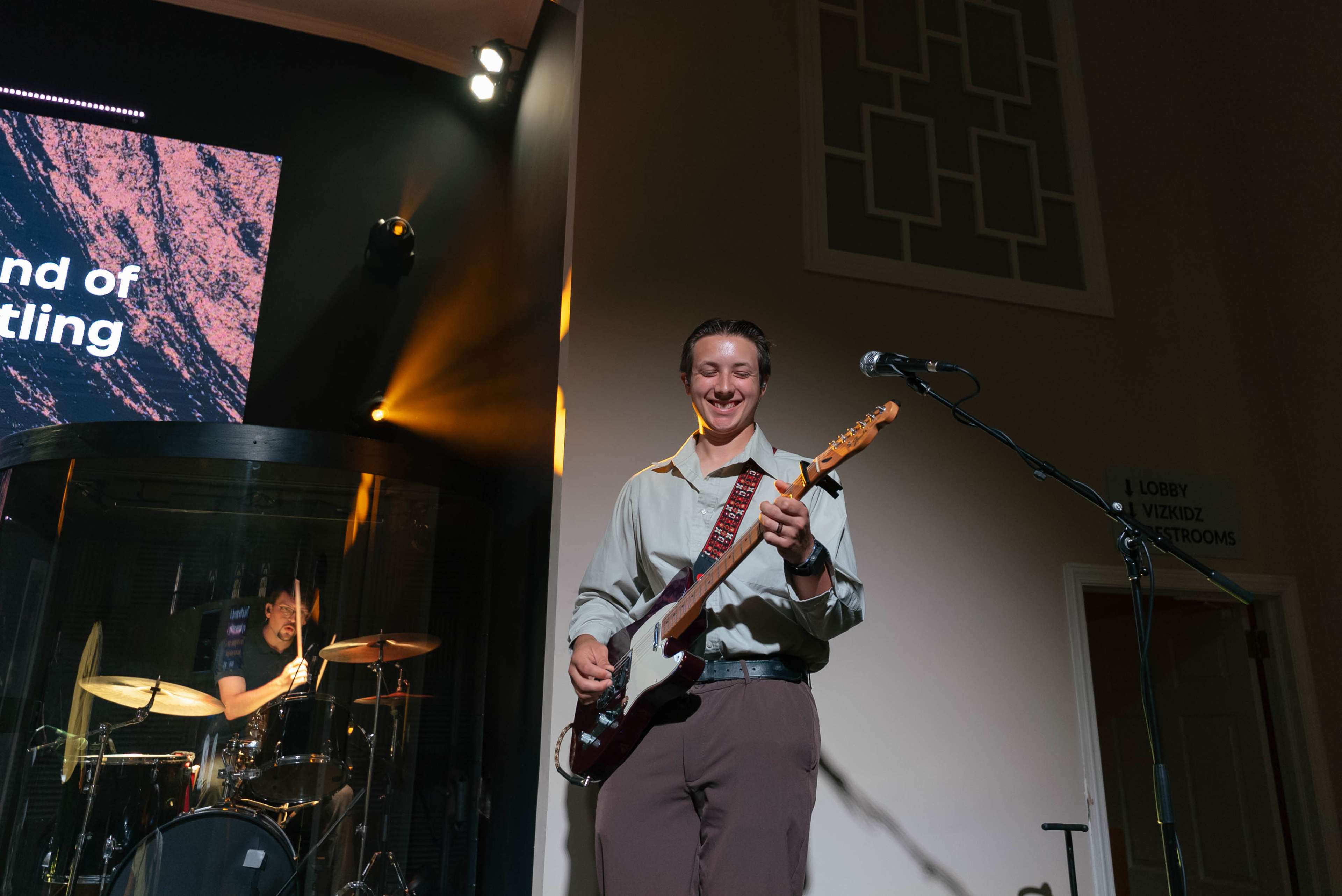 Modern Auditorium in historic building with LED Video Wall, Line Array Sound & Professional Stage Lighting Image in McAdenville, McAdenville, NC