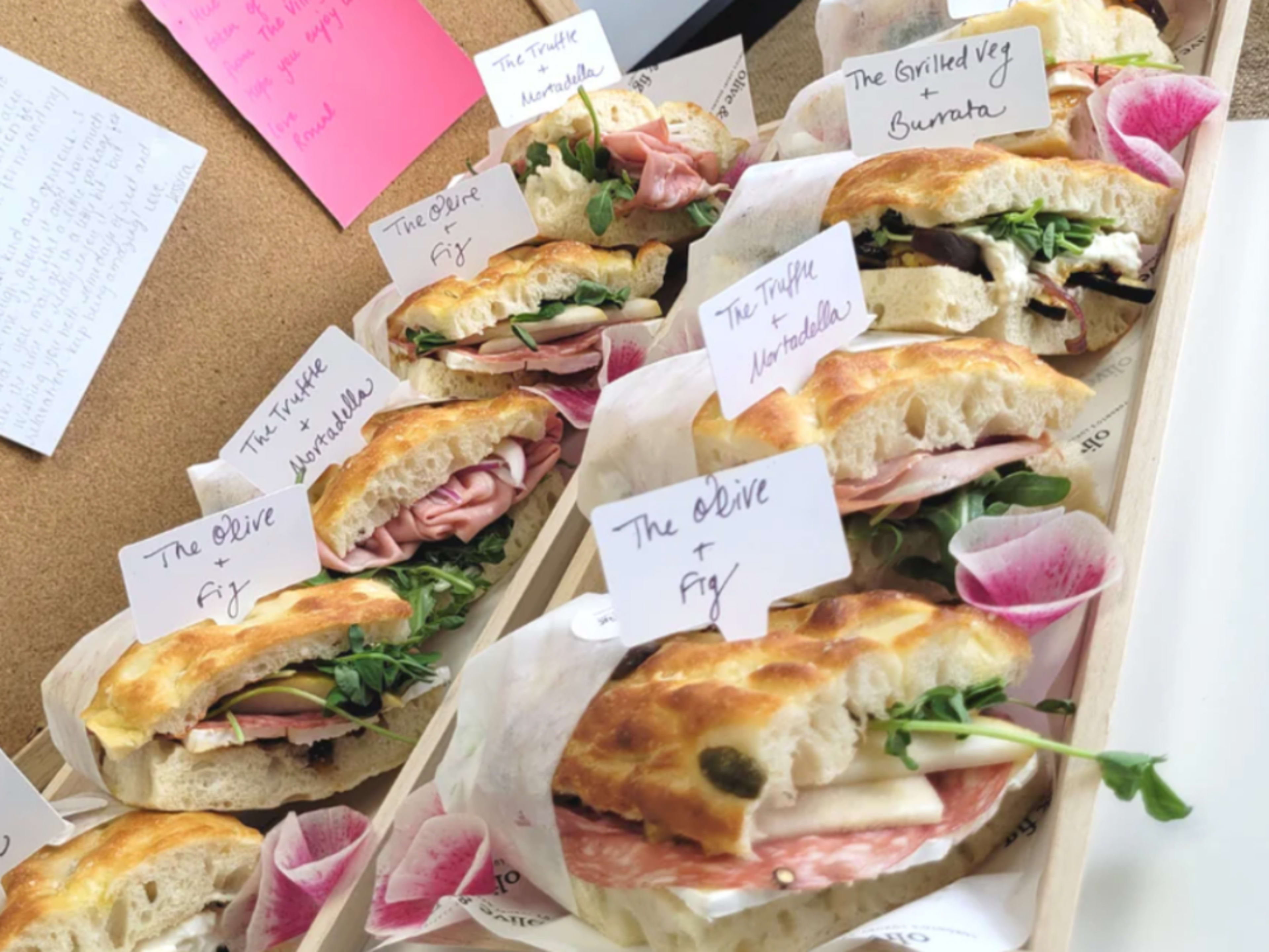 House-made Focaccia Sandwich Platter