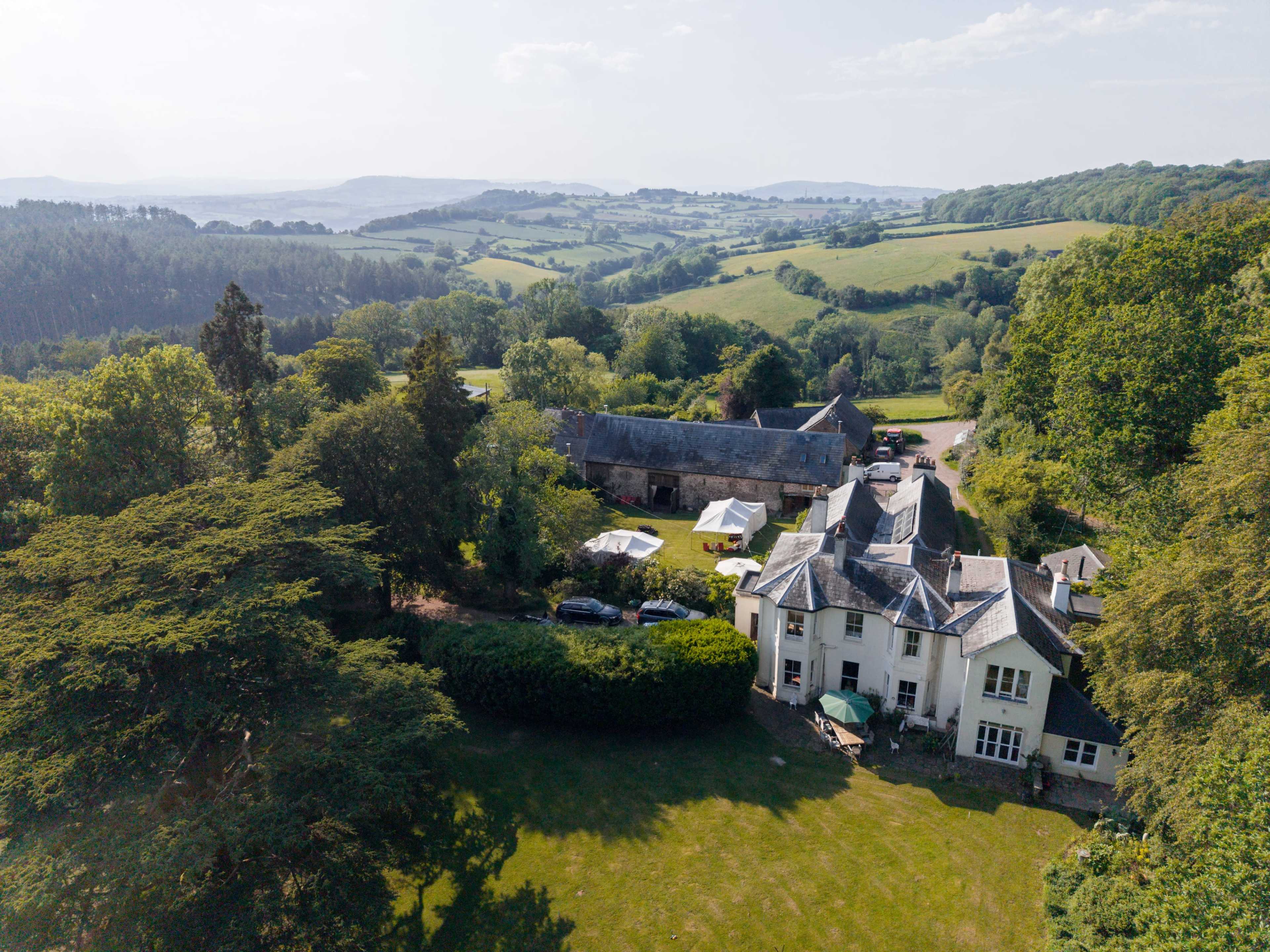 Country House with Party Barn and Rustic Outbuildings Image in Welsh Newton, Welsh Newton, Monmouth, ENG
