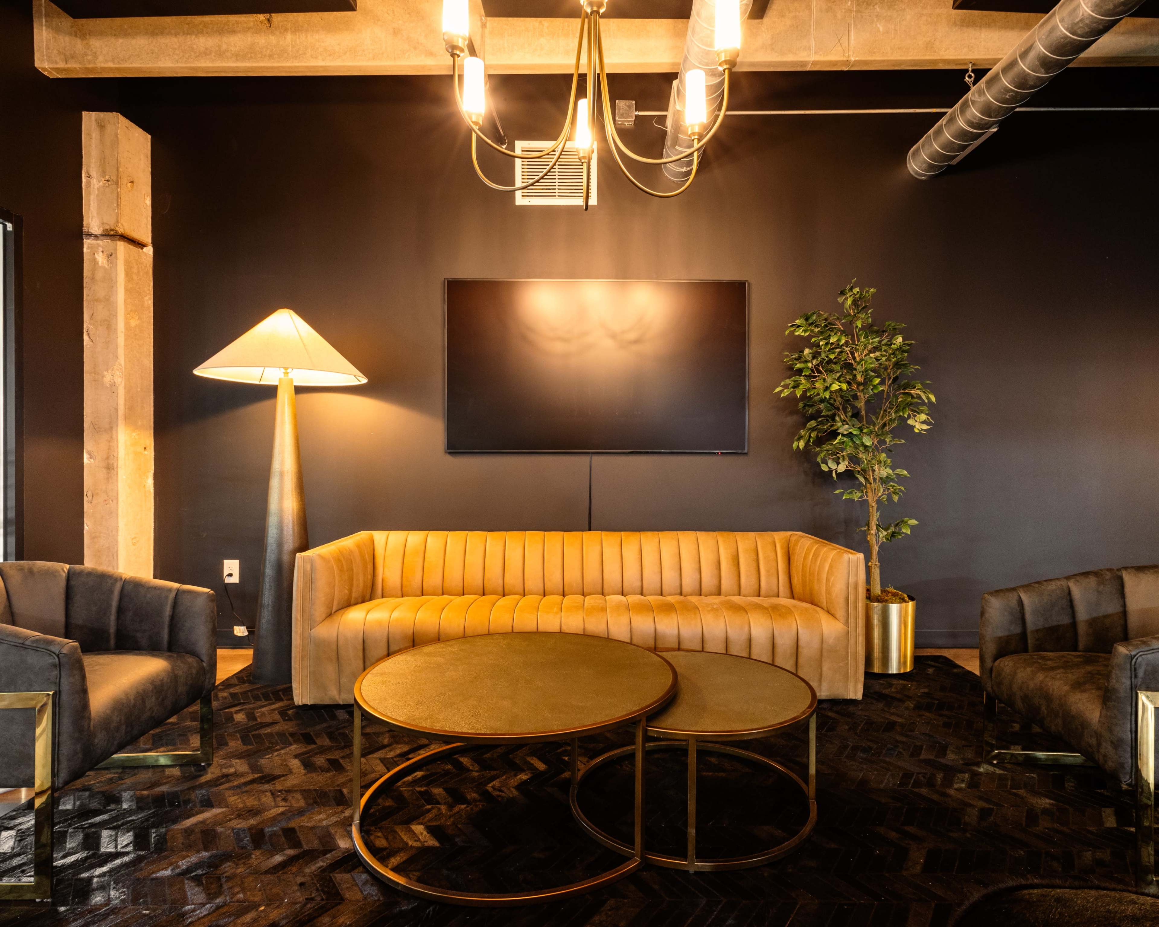 High end sports bar located inside of a pickle ball facility. Image in Govalle, Austin, TX