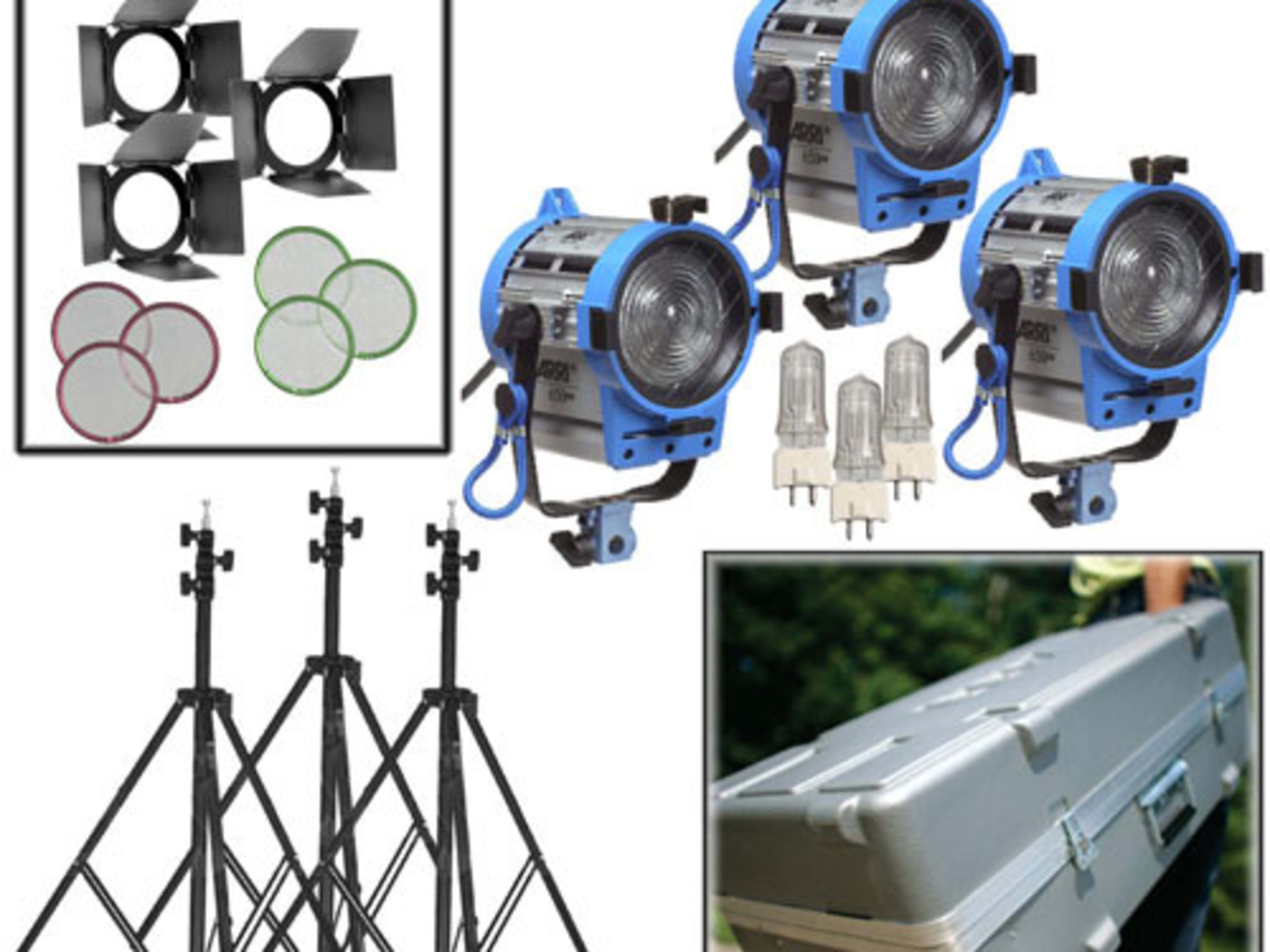 ARRI 650W Fresnel Compact 3-Light Kit