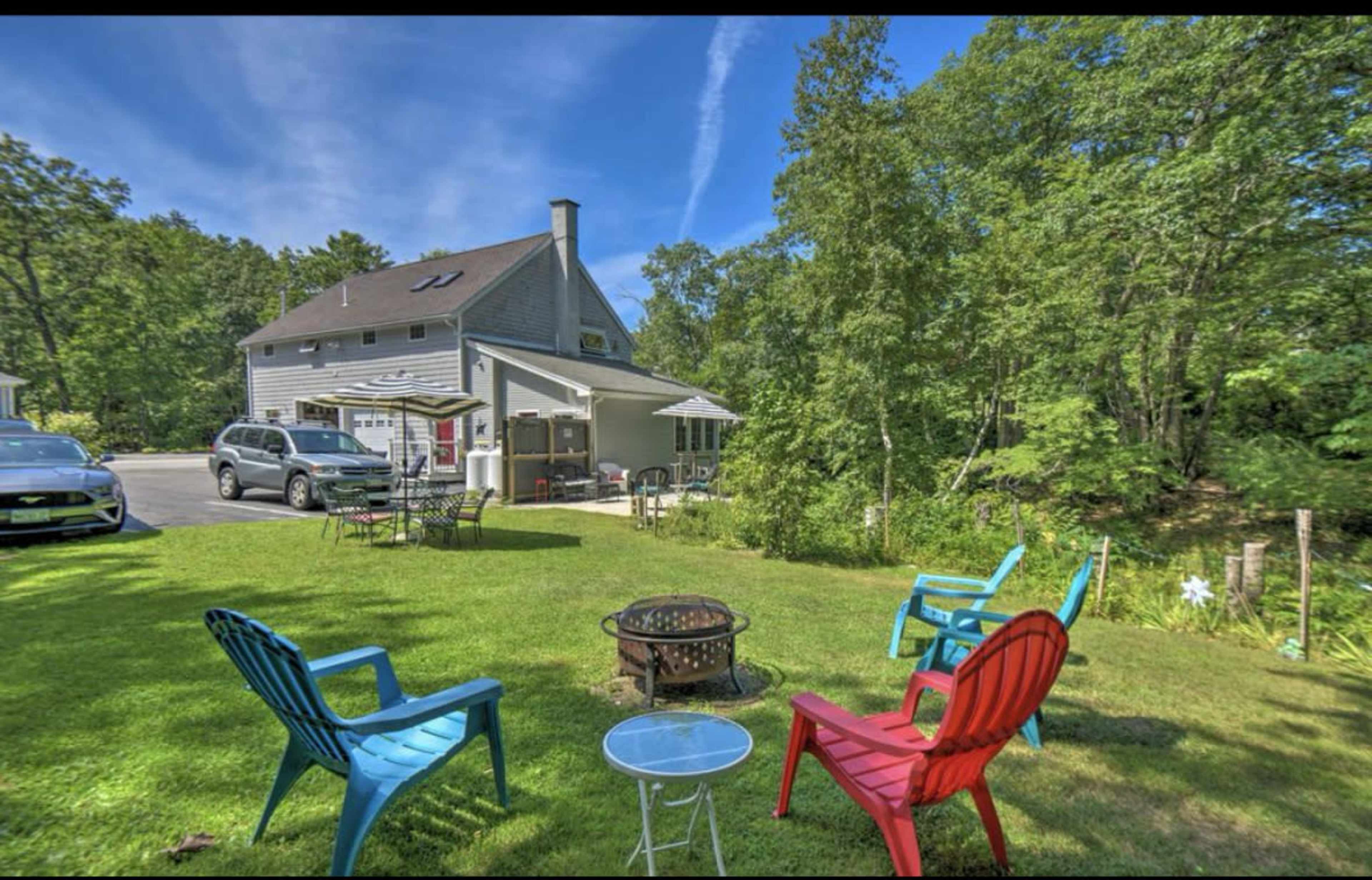 Woodland Loft with River Views, Fire Pit & Gathering Space Image in Falmouth, Falmouth, ME