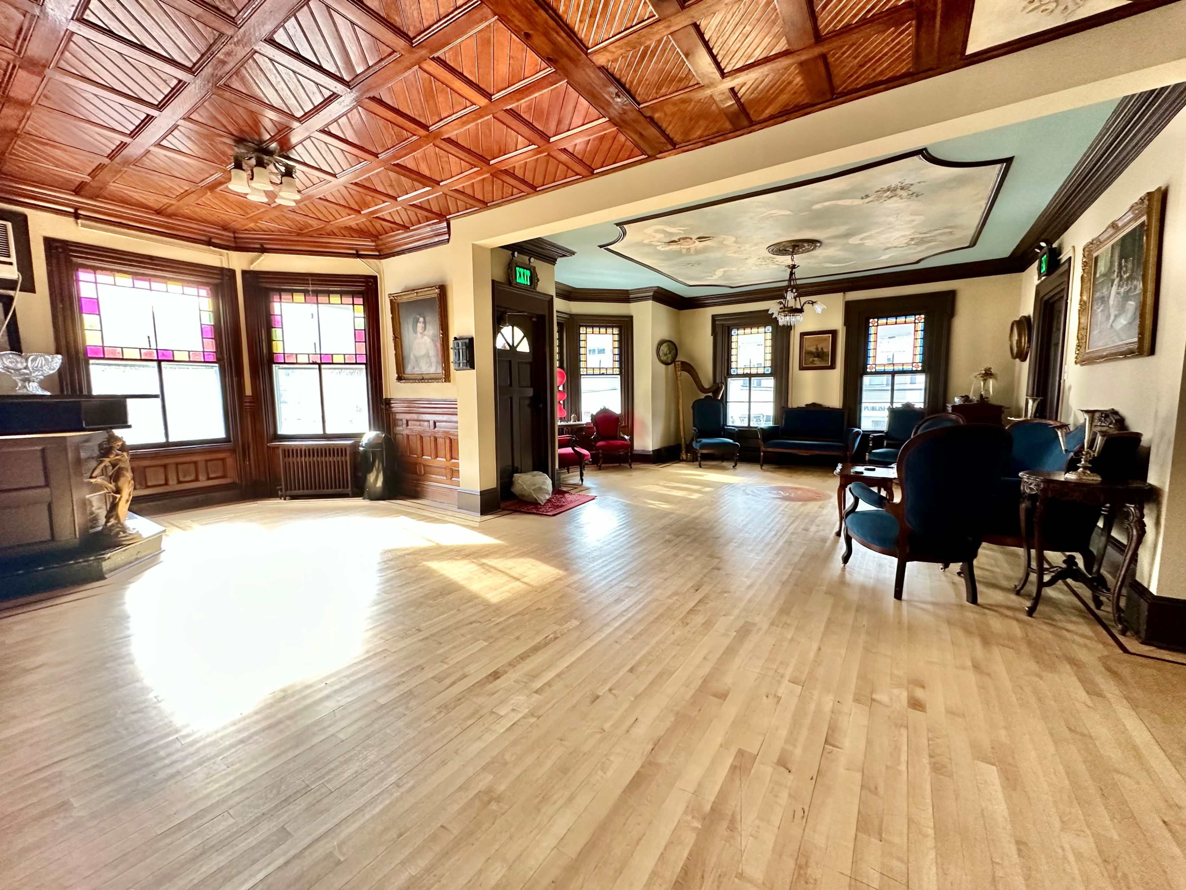 Victorian Parlor and Grand Auditorium with Stage Image in Brookhaven, Port Jefferson, NY