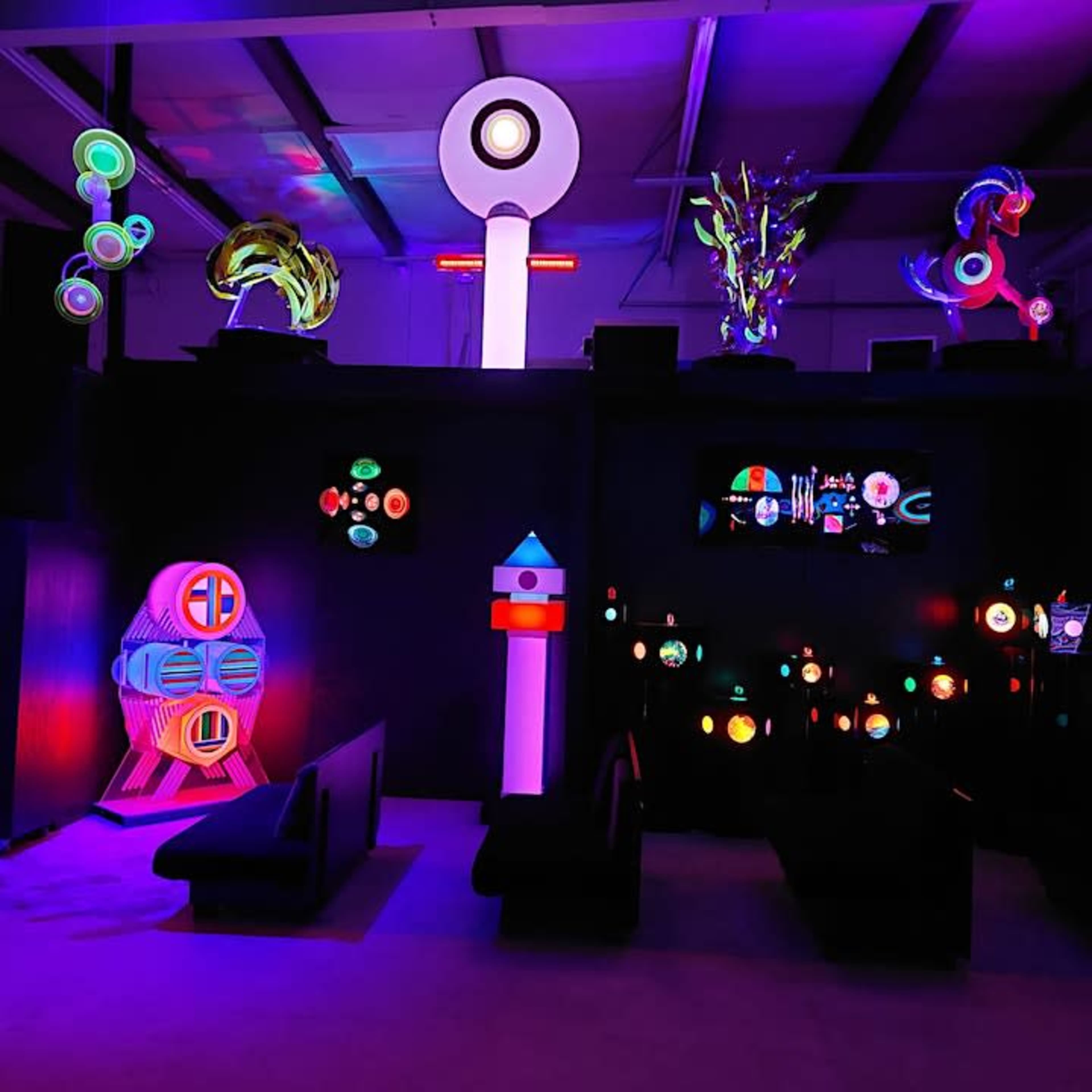 Futuristic Event Space that consists of Light Art Gallery and Performance/Meeting Space Image in Welby, Denver, CO