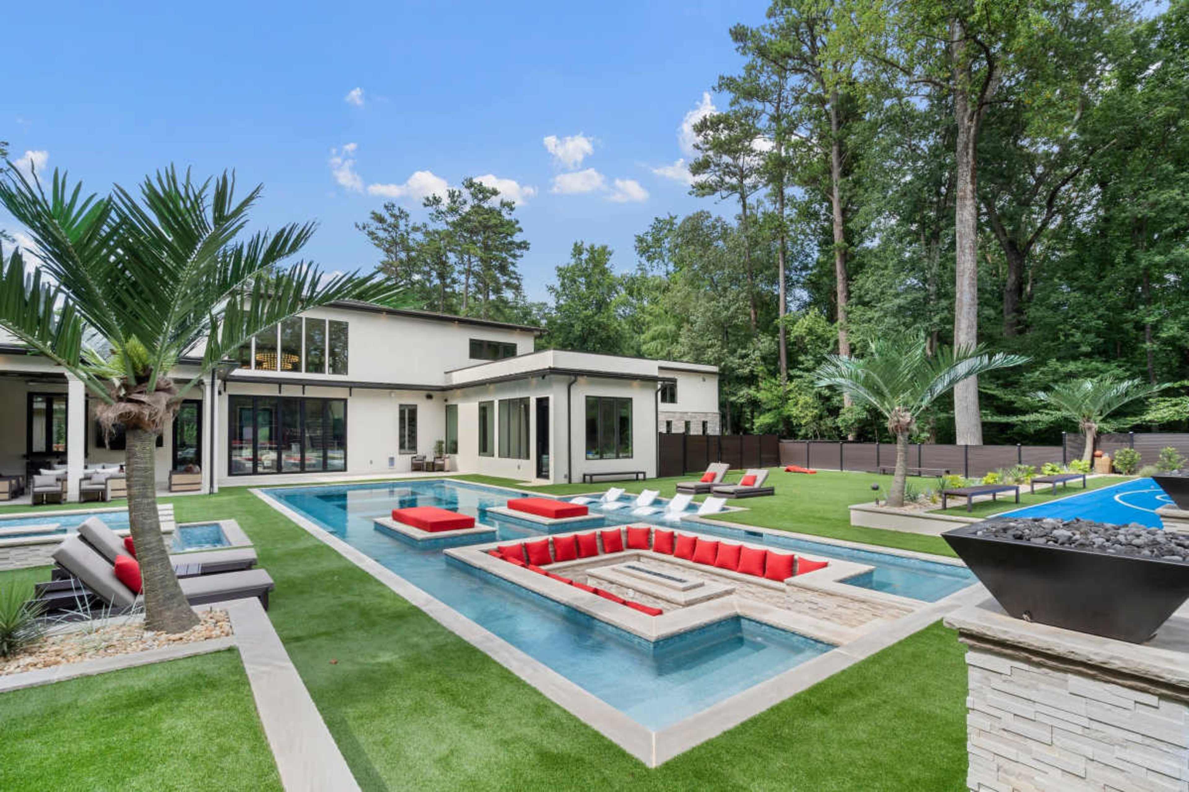 Luxury Modern Pool and Resort Backyard in Buckhead Image in Buckhead, Atlanta, GA