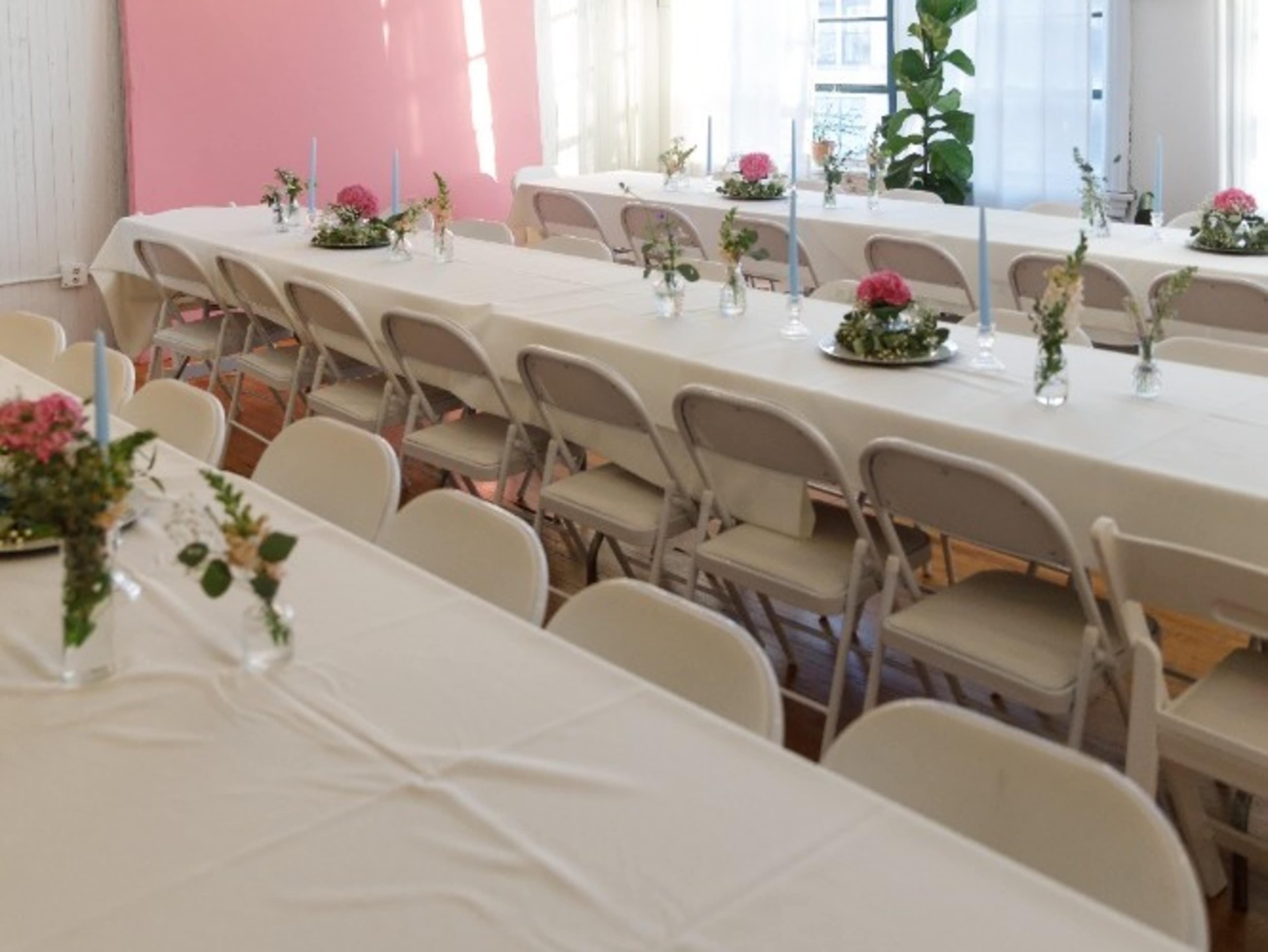 Folding Tables, Chairs, and Linens
