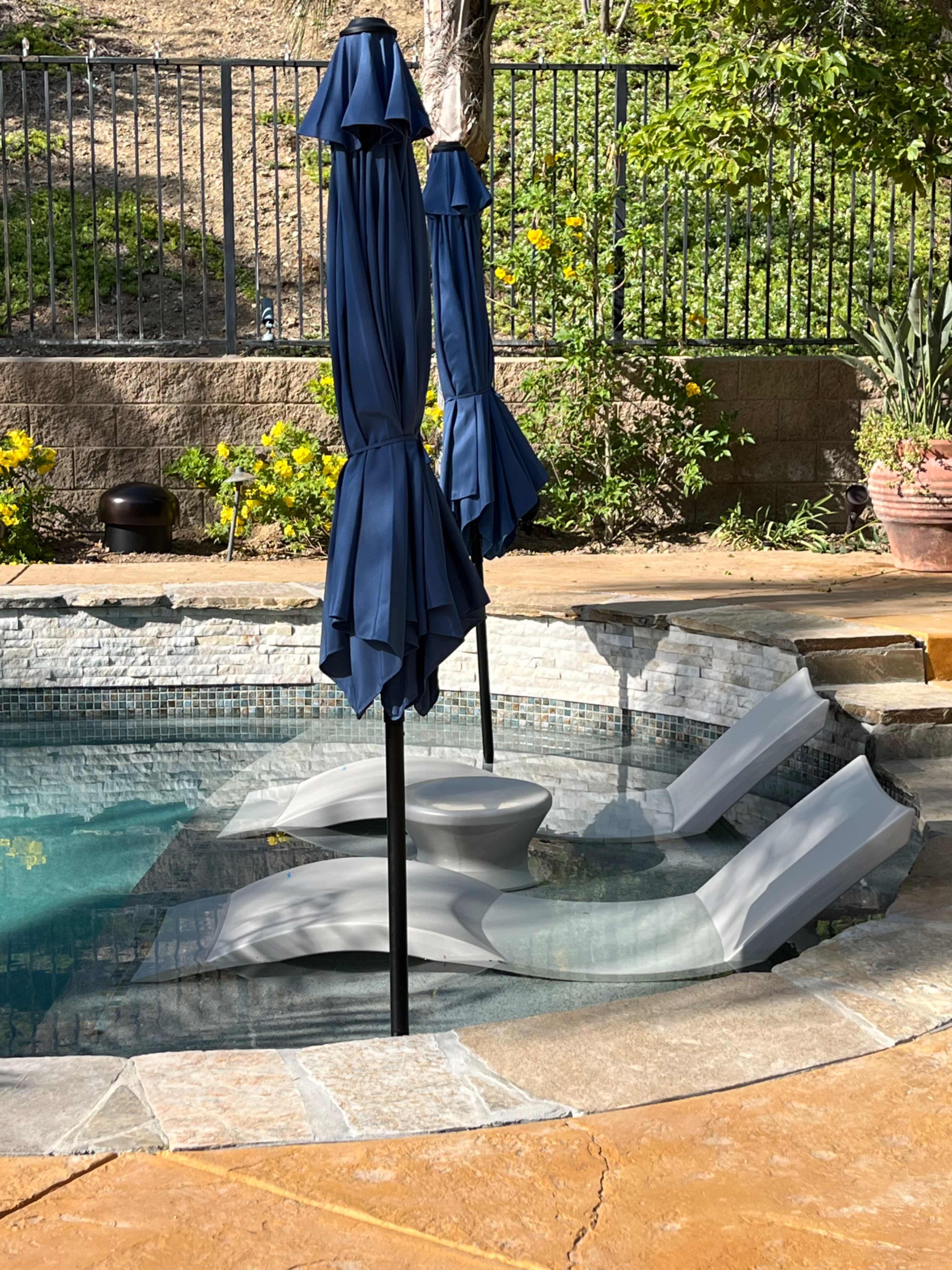 Porter Ranch Oasis with Grotto Waterfall and Slide Image in Chatsworth, Porter Ranch, CA