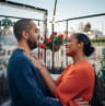 Garden rooftop engagement party